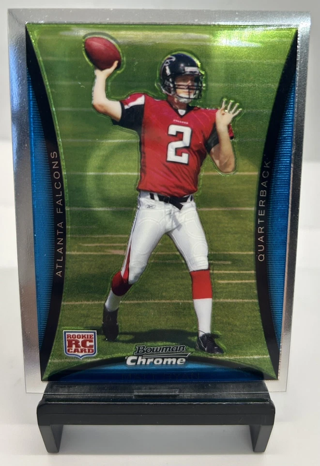 2008 MATT RYAN BOWMAN CHROME SILVER BORDER #BC59 ROOKIE RC /199 Atlanta Falcons  - Image 1 of 2