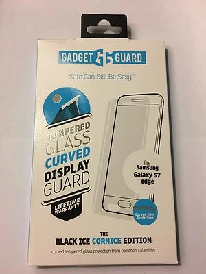 Samsung Galaxy S7 EDGE Gadget Guard Black Ice Cornice Glass Screen Protector - Image 1 of 4