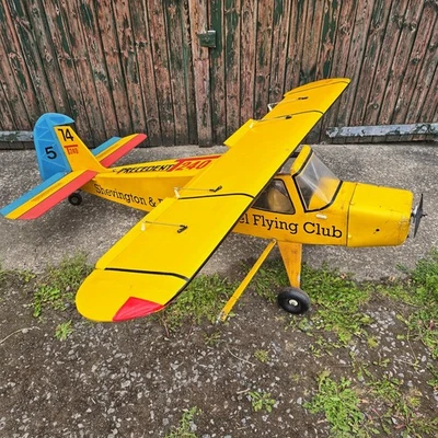 Vintage Large Scale 5ft 8" RC Aeroplane, RC Plane with SATO Engine - Image 1 of 4