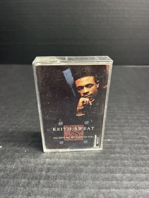 KEITH SWEAT I'LL GIVE ALL MY LOVE TO YOU Cassette Tape 1990 RnB Rare Classic - Image 1 of 4
