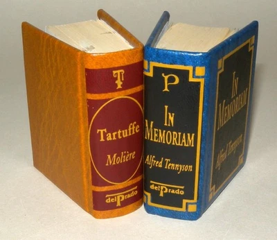 2x Minature Books - In Memoriam (Tennyson) & Tartuffe (Moliere) - Del Prado - Image 1 of 4