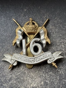 16th Lancers, The Queens Lancers, original Mützenabzeichen der britischen Armee. - Bild 1 von 6