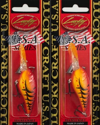 (ЛОТ ИЗ 2)LUCKY CRAFT LC 1.0D-7 3/8 УНЦИЙ LC-1-0D7-345 DELTA СУМАСШЕДШИЙ КРАСНЫЙ CRAW E3107 - Изображение 1 из 3