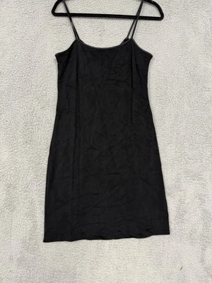 INC International Concepts Dress Womens Large Black Spaghetti Strap Slip Y2K - Image 1 of 4