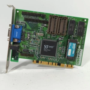 Diamond Stealth S3 Trio64V+ 1MB EDO PCI Graphics Card VGA Vintage DOS Windows 95 - Picture 1 of 5