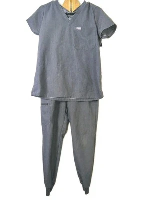 Figs Zamora Techincal Collection Scrub Set Joggers Womens XS Grey Workwear - Image 1 of 4