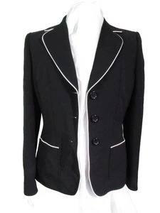 280 $ Tahari schwarze Damenjacke Blazer Größe 4, Stil 0180M452, RITA - Bild 1 von 8
