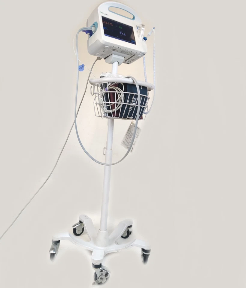 Welch Allyn Connex 6000 Vital Signs Monitor 64NTXX, NIBP, SPO2, Cuff & Basket - Image 1 of 4