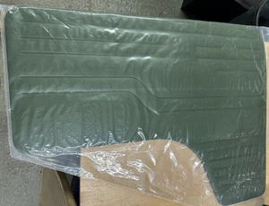 Westfalia VW T2 Bay 74-79 Green Vinyl Front Door Cards Interior Panel (Pair) - Picture 1 of 3