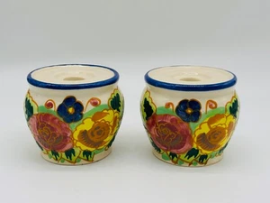Vintage Kerzenständer Bella Casa by Ganz runde Form floral spitz zulaufend - Bild 1 von 6