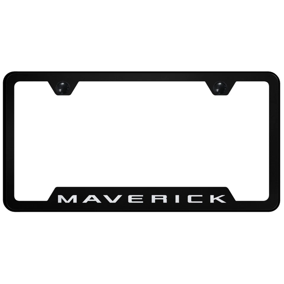Ford Maverick Logo Cut-Out License Plate Frame (Black) - Image 1 of 1
