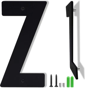 5 Inch Black Aluminum Floating House Address Numbers and Letters for Outside, Mo - Picture 1 of 50