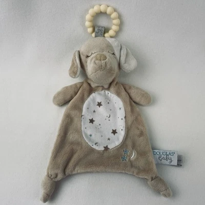 Douglas Baby желтовато-коричневый щенок собаки синий звезды безопасности одеяло милый игрушка обниматься верхнее кольцо - Изображение 1 из 4