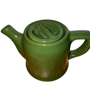 Vintage Hall grüne Keramik Teekanne mit Deckel Retro 50er Jahre Charm pottery  - Bild 1 von 6
