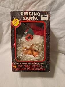 (D) Vintage 1992 Christmas Singing Santa We Wish You A Merry Christmas - Bild 1 von 8
