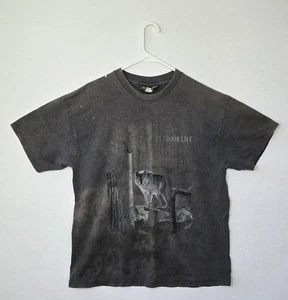 Camiseta Outdoor Life The Sportsmens Authority Wolf Nature para hombre talla grande envejecida - Imagen 1 de 9