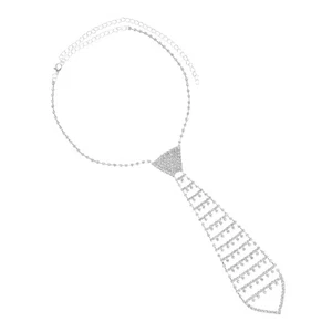 Collana cravatta strass glitter moda gioielli per ballo di fine anno () - Foto 1 di 12
