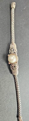 18k Sterling Silver Bracelet With Pearl - Изображение 1 из 4