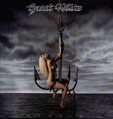 Great White Hooked LP album vinyle disque 0174 - Photo 1/4
