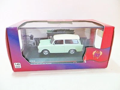 "IST MODEL IST015 ""1965 TRABANT 601 KOMBI"" ЗЕЛЕНЫЙ/БЕЛЫЙ." 1:43. ВИНТАЖ. Как новый в коробке/в коробке - Изображение 1 из 4