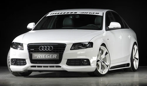 Alerón labial parachoques delantero genuino OEM AUDI A4 B8 Rieger 2009-2012 nuevo Foto 1 de 1