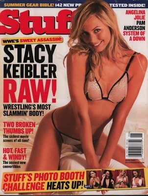 Stuff Magazine 06/2005 Stacy Keibler WWE Diva Angelina Jolie Pam Anderson Mint - Image 1 of 4