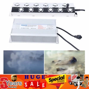 12 Head Ultrasonic Mist Maker Humidifier Pond Fogger Mist Humidifier w/ 2 Buoys - Picture 1 of 11