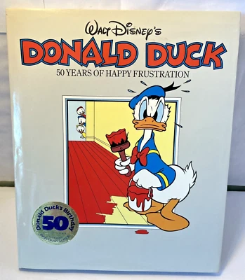 Walt Disney's Donald Duck 50 Years Of Happy Frustration Hardcover Book w/DJ 1984 - Image 1 of 4