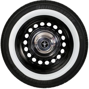 Fits Ford Zephyr 4 mk3 13" RIM WHITE WALL TYRE TRIMS WHITE WALL PORTAWALL 4 pcs - Picture 1 of 12