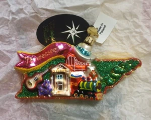 Christopher Radko "Tennessee Terrific" #1011130 Glass Christmas Ornament - Picture 1 of 3