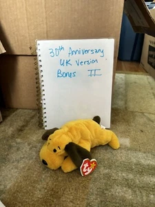 Ty Beanie Babies Bones II The Dog 30th Anniversary UK Edition - Picture 1 of 1