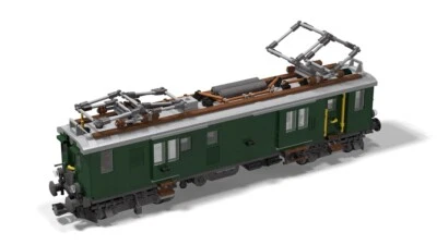 BRICKS-ON-RAILS PDF-Anleitung Elektrolok SBB De 4/4 MOC Unikat LEGO©-Steinen 60198, 10219