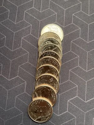 2006 P/D Mixed ￼ 1/4 Quarter Roll (10) Coins Colorado￼ - Image 1 of 2