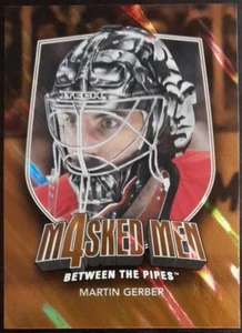 2011 - 2012 ITG Between The Pipes Martin Gerber Masked Men Gold /10 Hockey Card - Picture 1 of 2