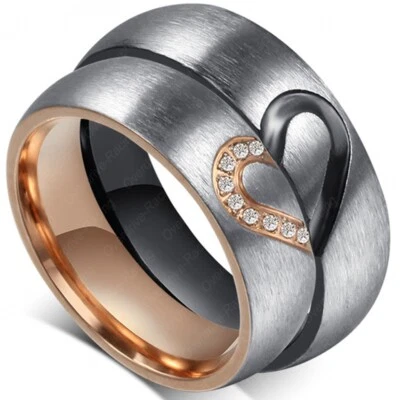 Partnerringe Freundschaftsringe Verlobungsringe Eheringe Chirurgischer Edelstahl - Bild 1 von 4