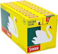 SWAN Extra Slim Filters Pre Cut Cigarette Filter Tips Plain Box 1 / 2/5 / 10 Pcs