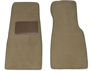 Alfombrillas para coche Jaguar XJS 1982-1991 beige tostado * 2 piezas delanteras con almohadilla para talón DS - Imagen 1 de 5