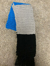 Hand Knitted Acrylic Scarf - Detroit Lions