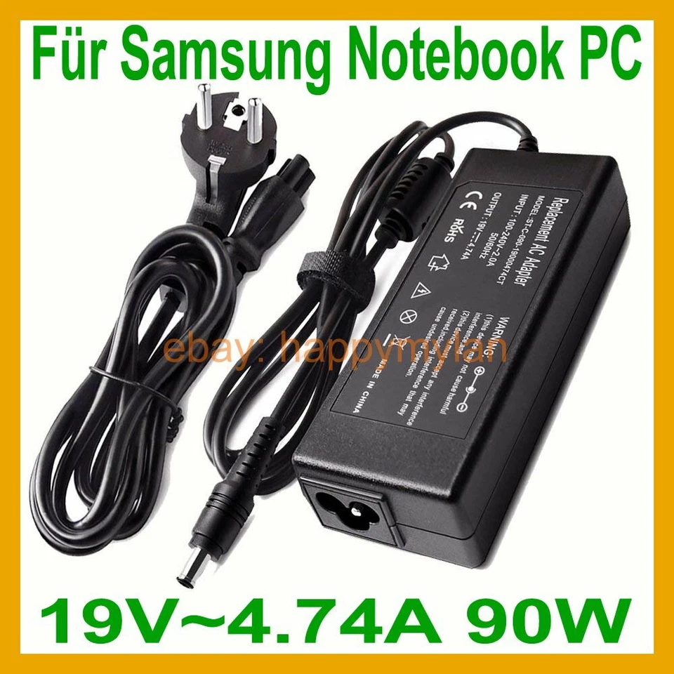 Laptop Netzteil Ladegerät Ladekabel für SAMSUNG R780 R540 RV511 RC720 Notebook - Bild 1 von 4
