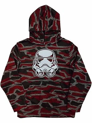 Star Wars Niños Gris y Rojo Camuflaje Pullover Sudadera con Capucha Storm Trooper Suéter Foto 1 de 2