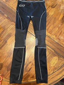 NWOT Emporio Armani Womens Train 7.0 Leggings EA7 Black Msrp:$285 Size Large - Picture 1 of 3