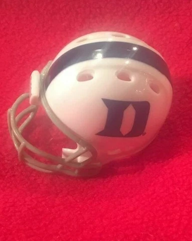 Riddell pocket pro football helmet Duke Blue Devils, wide blue stripe REVOLUTION Cover