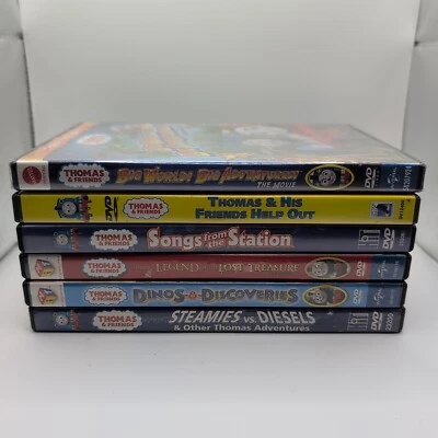 Lot of 6 Thomas & Friends DVDs - Thomas The Tank Engine Trains Engine Railroad Foto 1 de 4