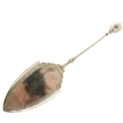 STERLING 925 TIFFANY & CO 1863 PLATA EXTREMO BOLA G.S GEORGE AFILADO PASTEL PASTEL SERVIDOR Foto 1 de 4