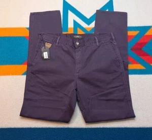 NWT APRIL77 Dad Chino Pants 33x33 April 77 Guitar Cotton Silverstone Blue NEW - Picture 1 of 10
