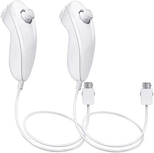 2 Nunchuck Wii Nunchuk Video Game Remote Controller Nintendo Wii Wii U Console - Image 1 of 4