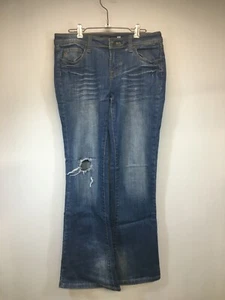 Vigoss Damen Jeans Dark Wash Used Stretch Flare Gr. 7 - Bild 1 von 6