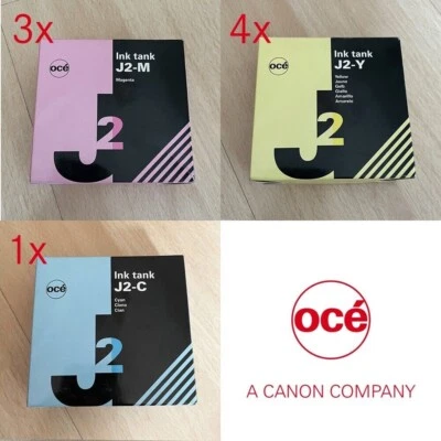 8 x OCÉ Ink Tank Toner J2-M J2-Y J2-C - NEW! OCÉ 5150 OCÉ 5250 - Image 1 of 4