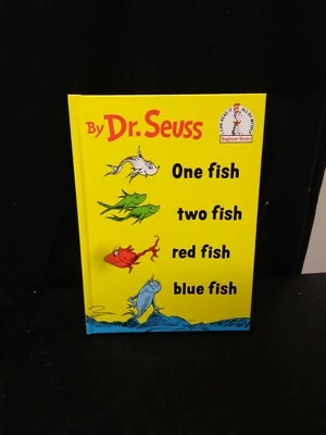 Rare Dr. Suess One Fish Two Fish Red Fish Blue Fish 1988 - Image 1 of 3