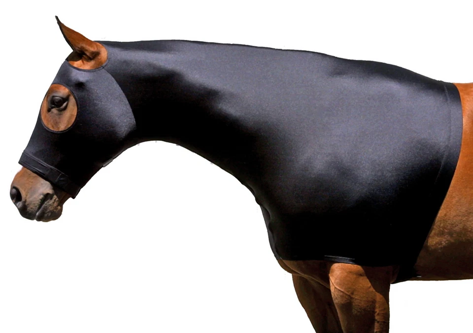 Sleazy Sleepwear for Horses Genuine Stretch Hood Black  Large - Image 1 of 1